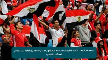 سعة ضخمة.. اتحاد الكرة يحدد عدد الحضور لمباراة مصر وغينيا بيساو في استاد القاهرة